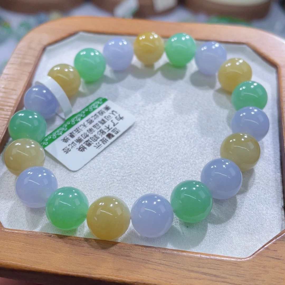 未镶嵌手链翡翠三彩卡10