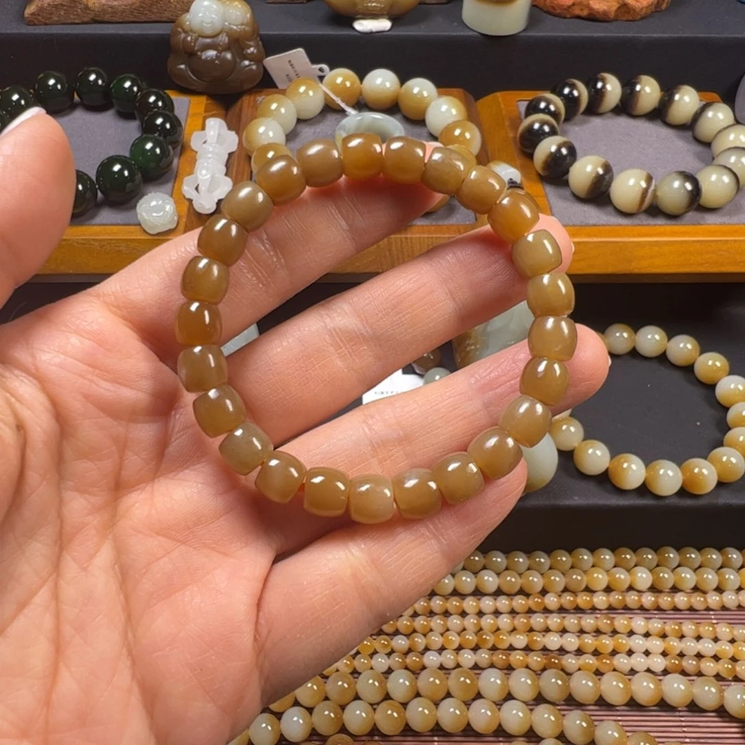 和田玉未镶嵌手链