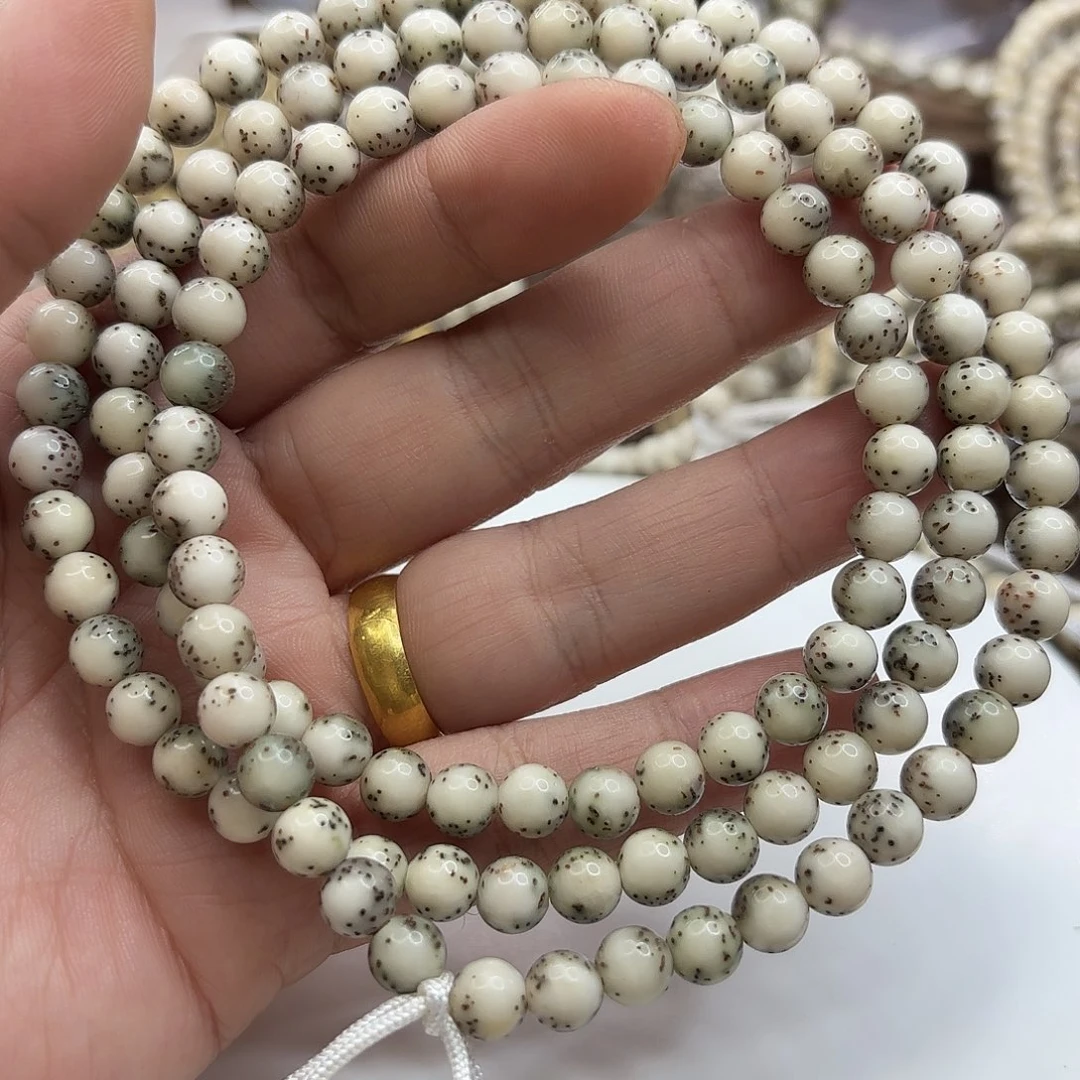 星月菩提吊坠7龙蛋绿包白河豚大留白