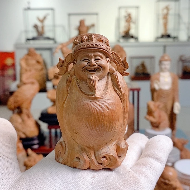檀香木其他财神爷摆件工艺品