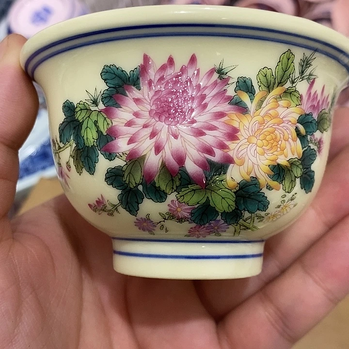 摆件陶景德镇陶瓷主人杯23444