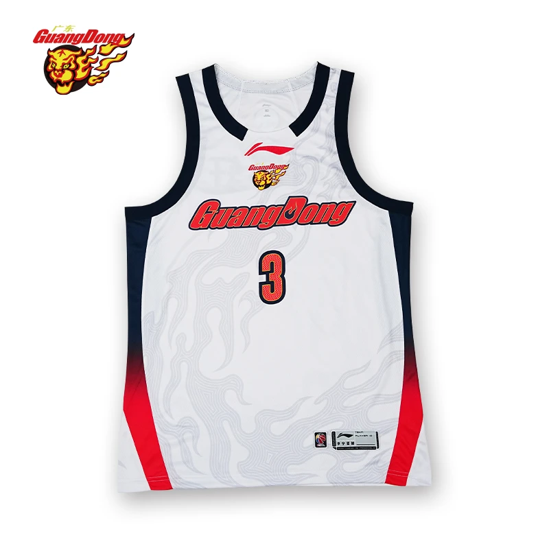 广东宏远东阳光25-26赛季联盟款白色 球衣 胡明轩 3号