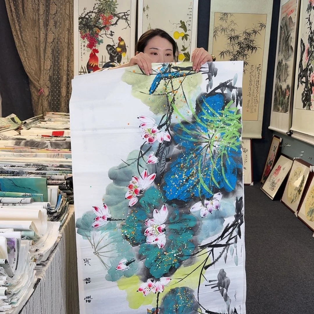 纯手绘国画作品好看