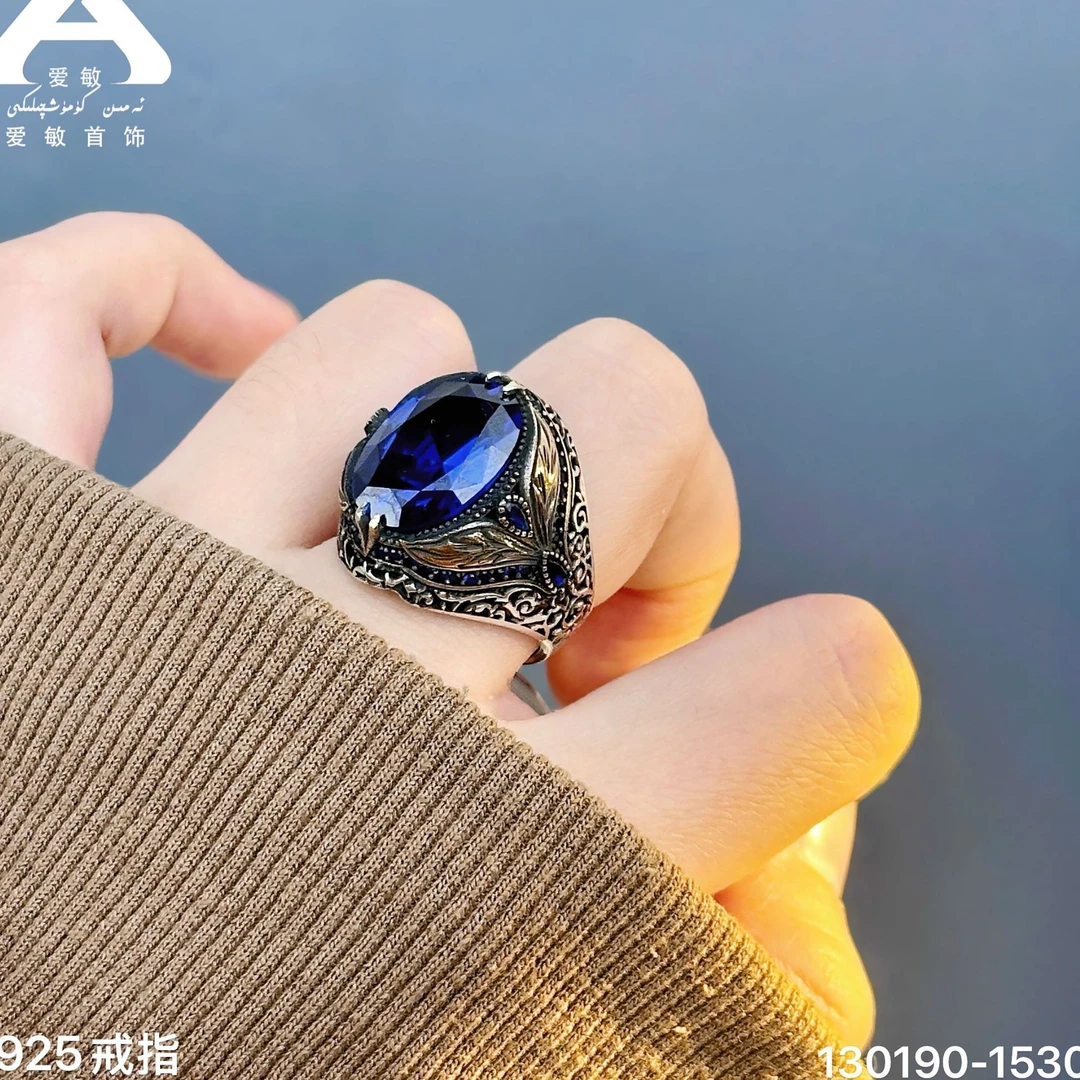 925银仿珍珠戒指 爱敏首饰戒指130190