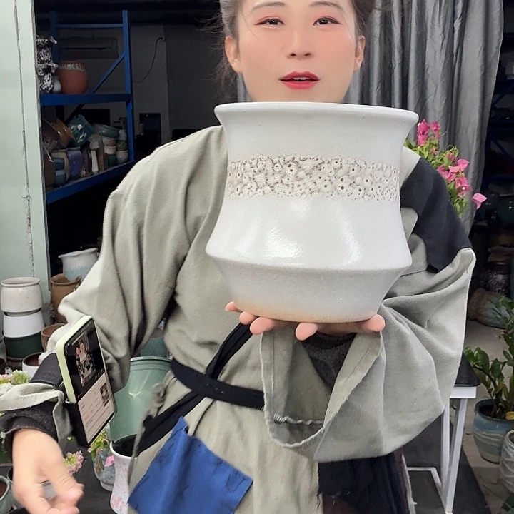 20×21 -粗陶花盆有孔-买买买