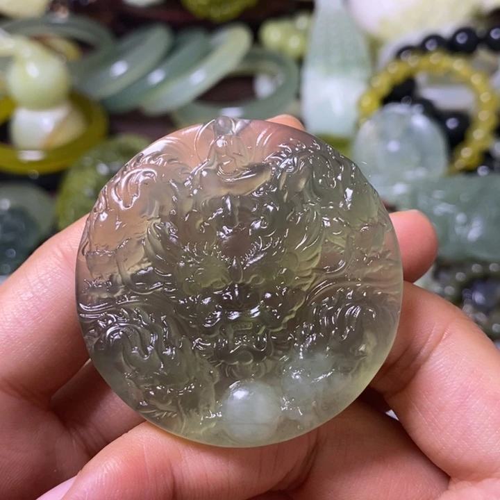 岫玉岫玉颈饰未镶嵌