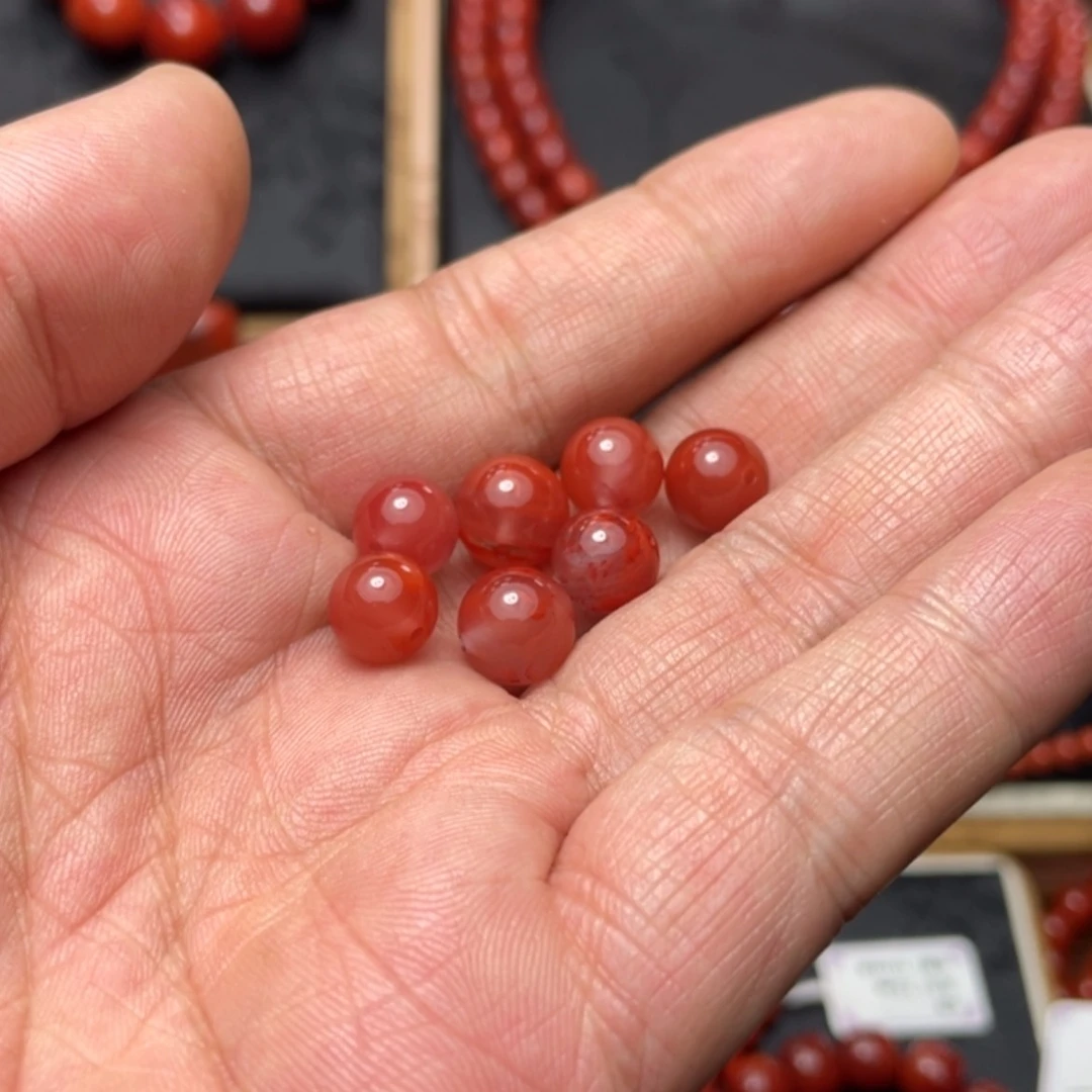 【闪购商品】南红玛瑙单珠8发一颗未镶嵌