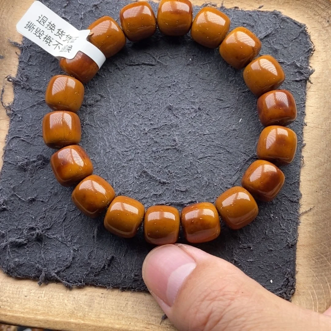 紫金鼠手串12+mm天花板黄金甲