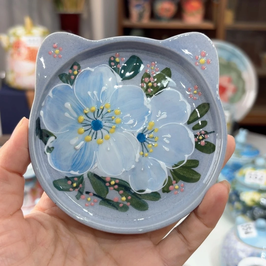 景德镇手绘高温釉下彩陶瓷茶具