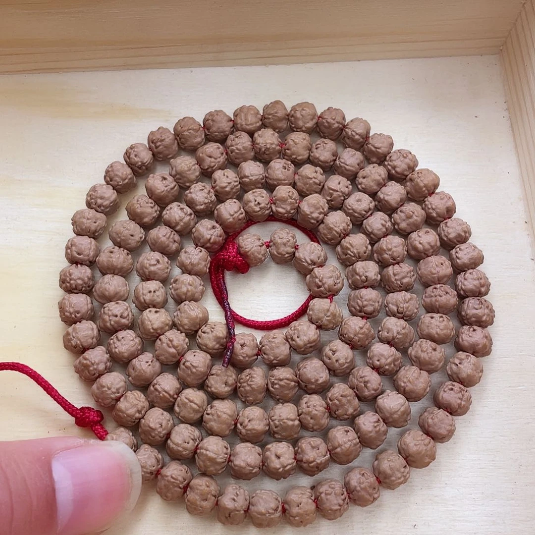 金刚菩提手串竹****6原皮色精工原装佛手108