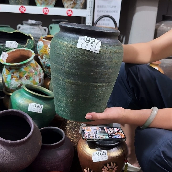金绿坛子927高度23口径15