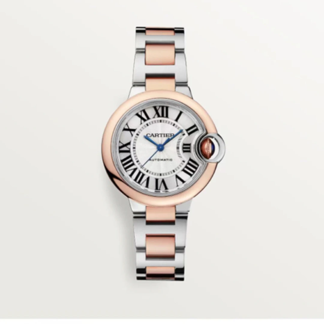 99新 Cartier/卡地亚 蓝气球/24年全套/33mm女机械/公价77500