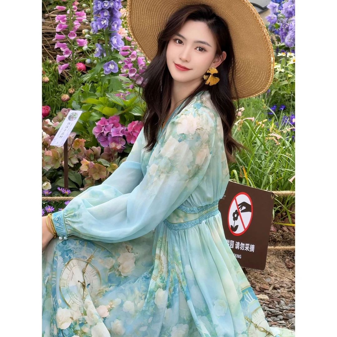 【2025-文文】重磅100桑蚕丝连衣裙Y25-1107-S