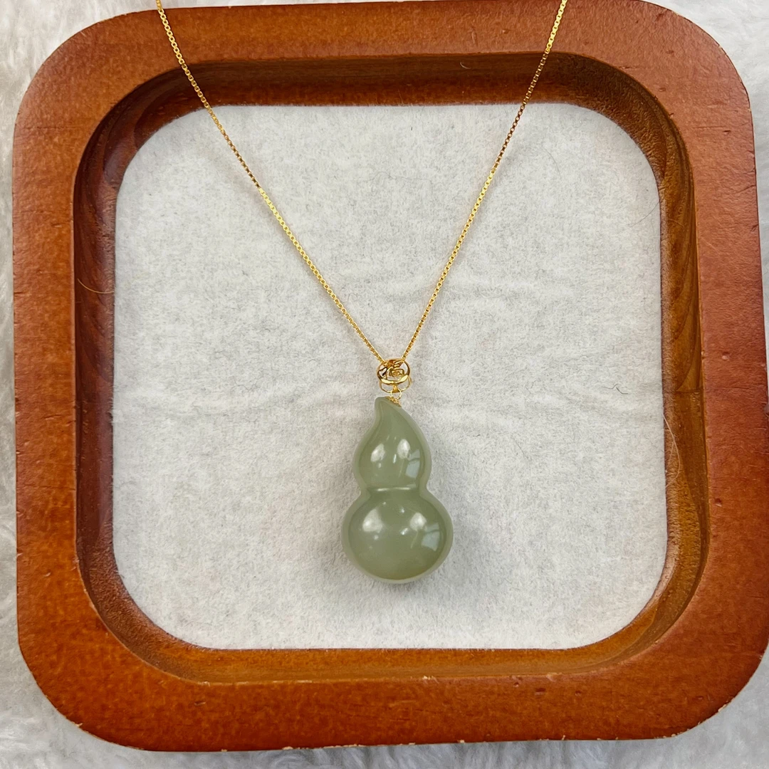 玉相逢气质双面经典时尚和田玉葫芦吊坠