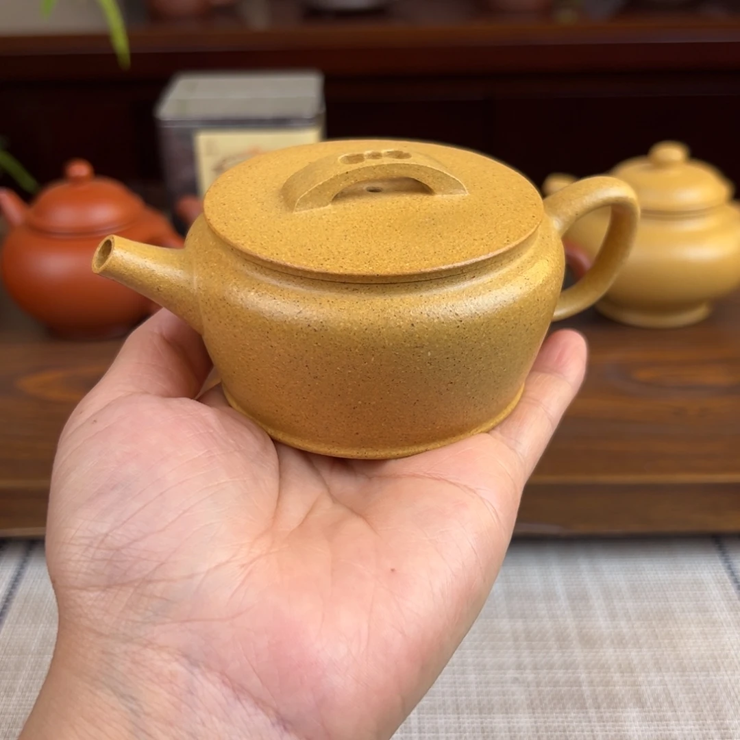紫砂茶壶黄金段汉瓦全手150cc