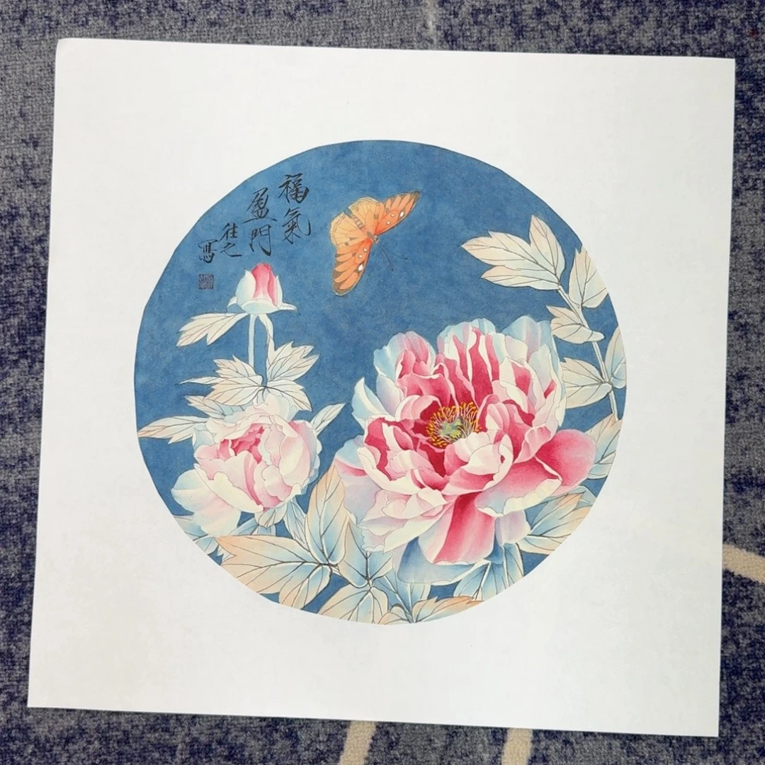 国画国画作品山水花鸟