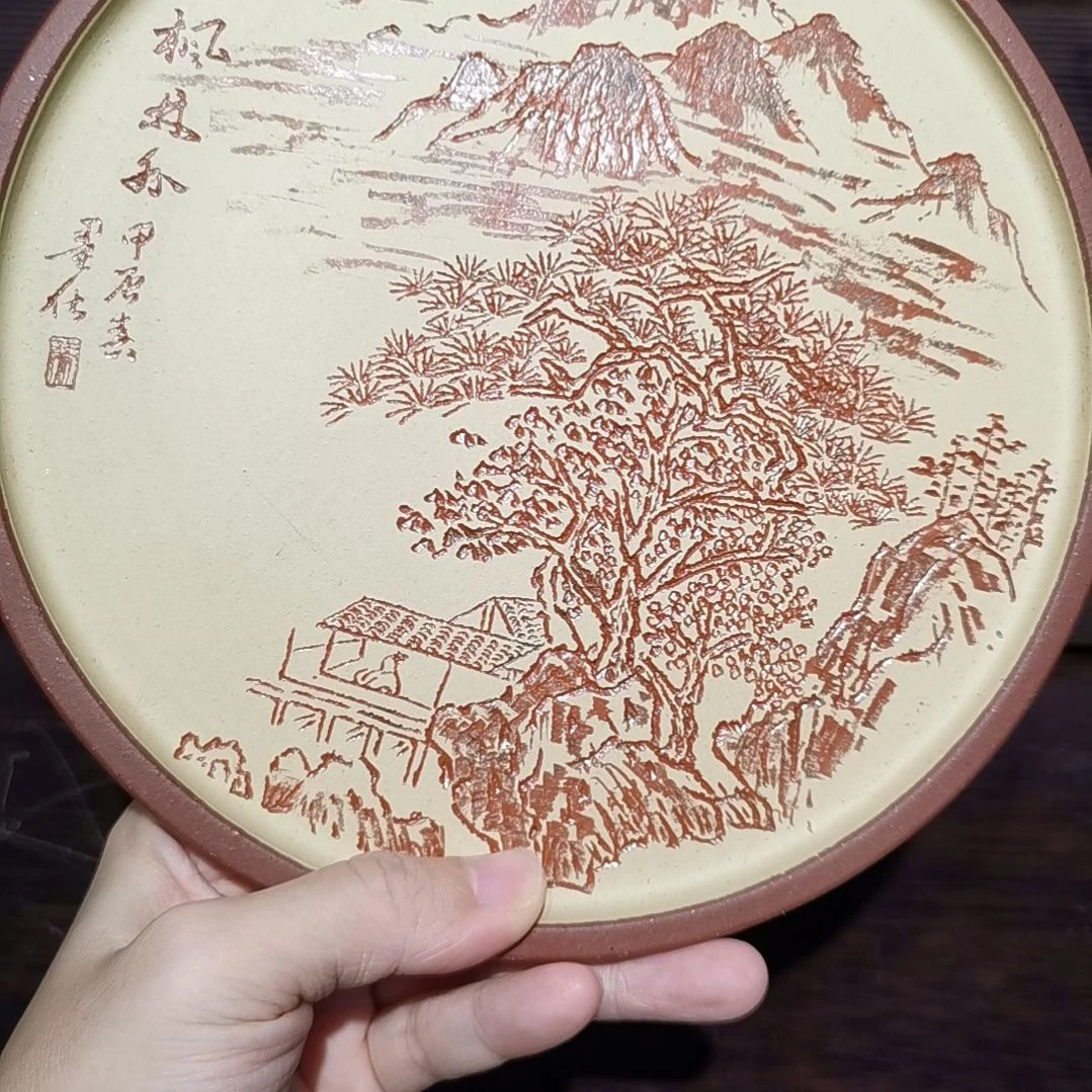 紫砂花盆枫林干泡