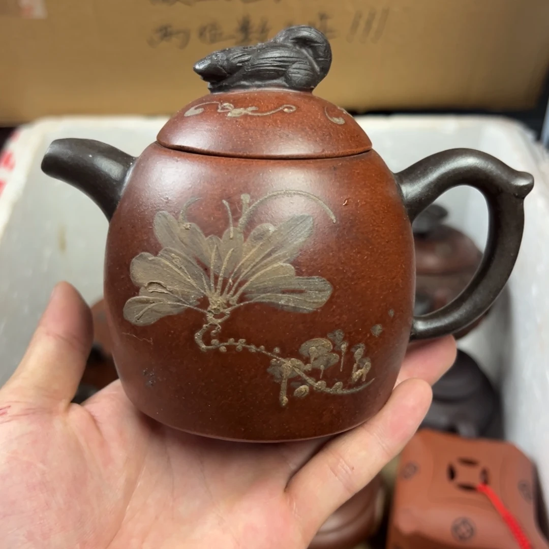 紫砂茶壶宜兴原矿紫砂壶380毫升容量