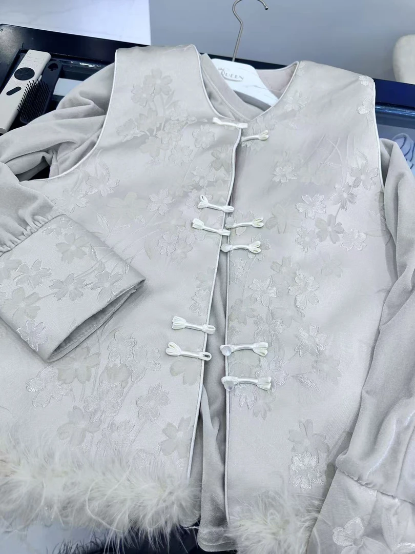 国风加棉马甲套装