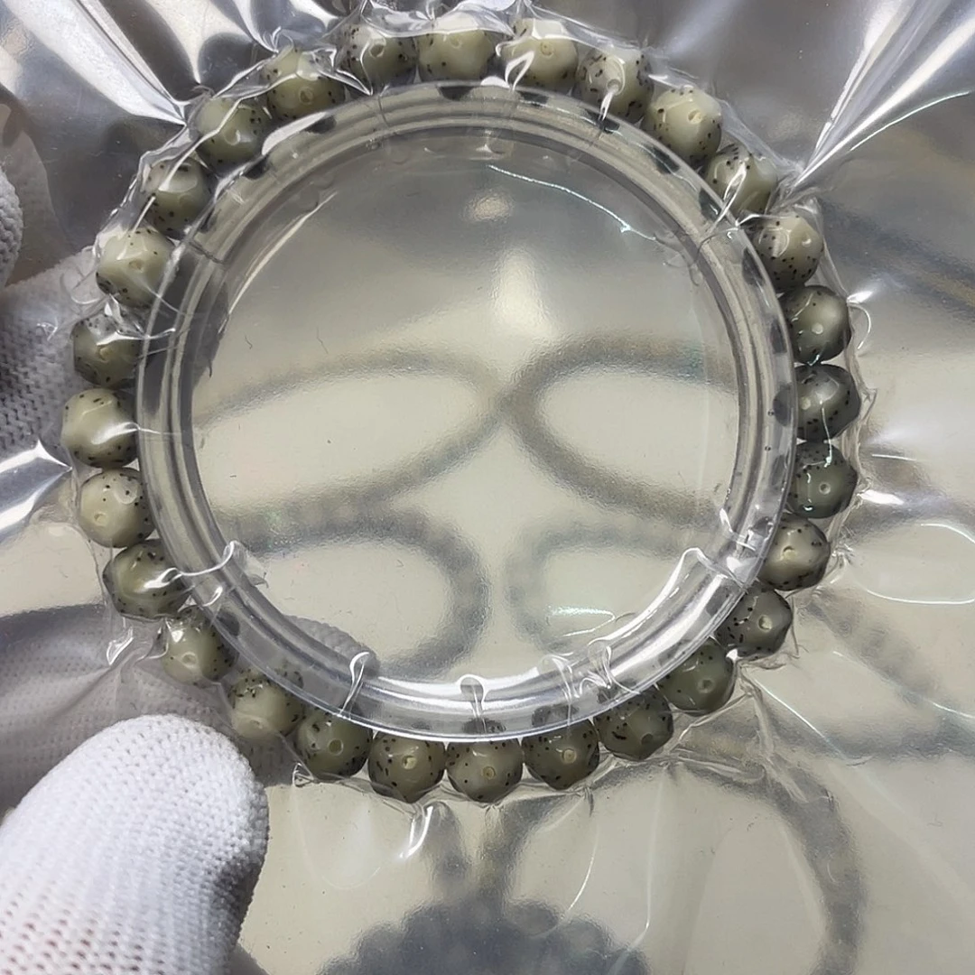 星月菩提手串8改满工无相绿冰料