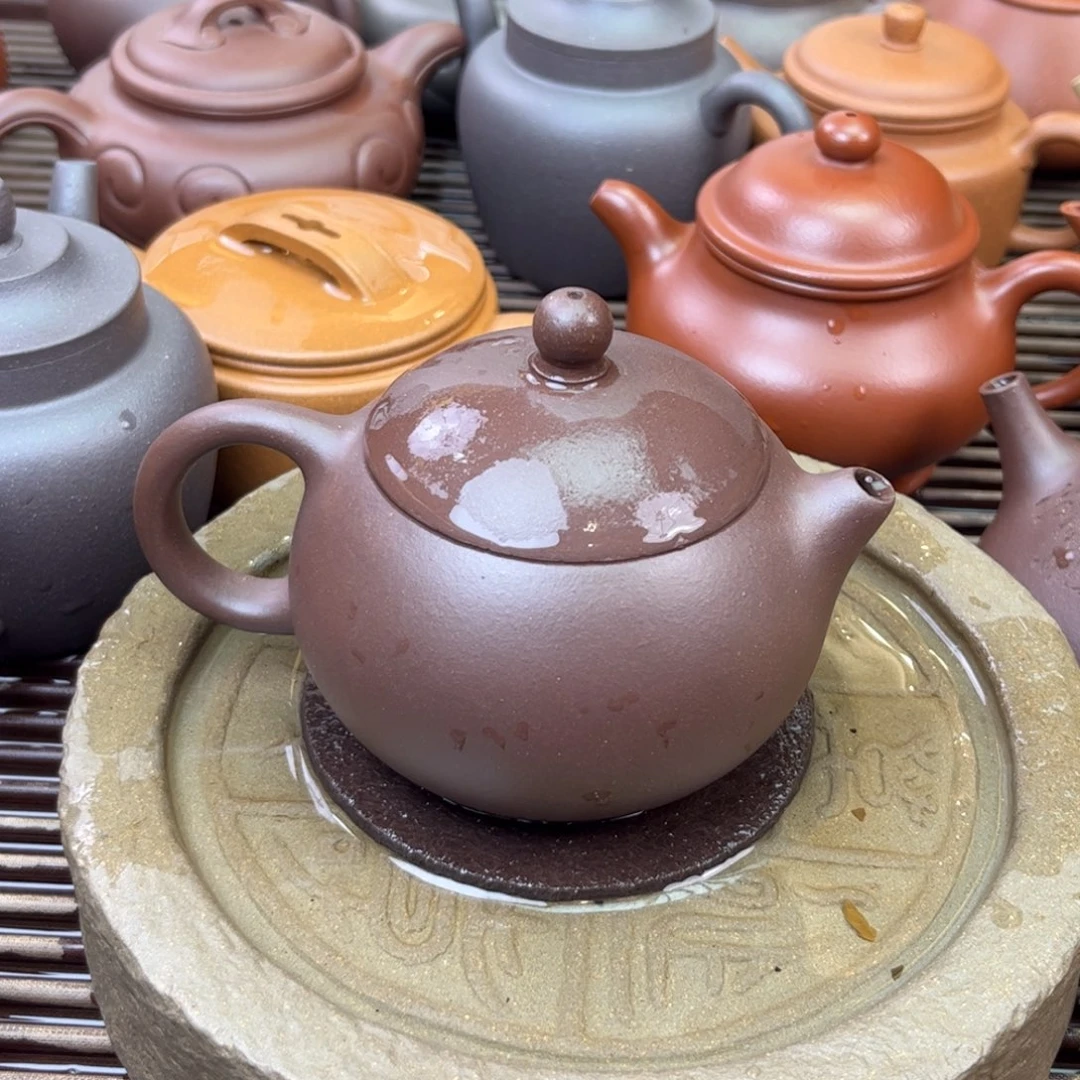 紫砂茶壶紫泥 微瑕 西施200c