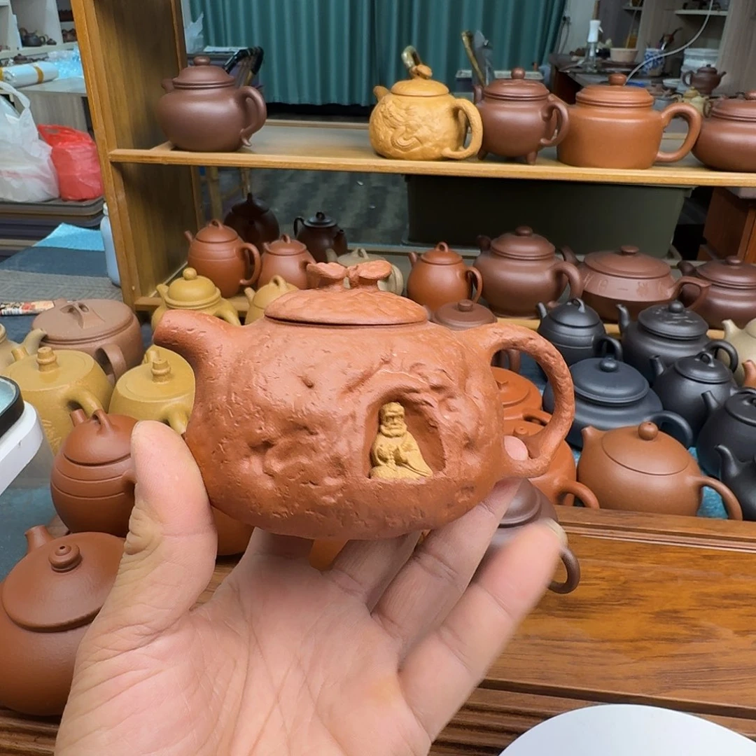 紫砂茶壶半手工制作