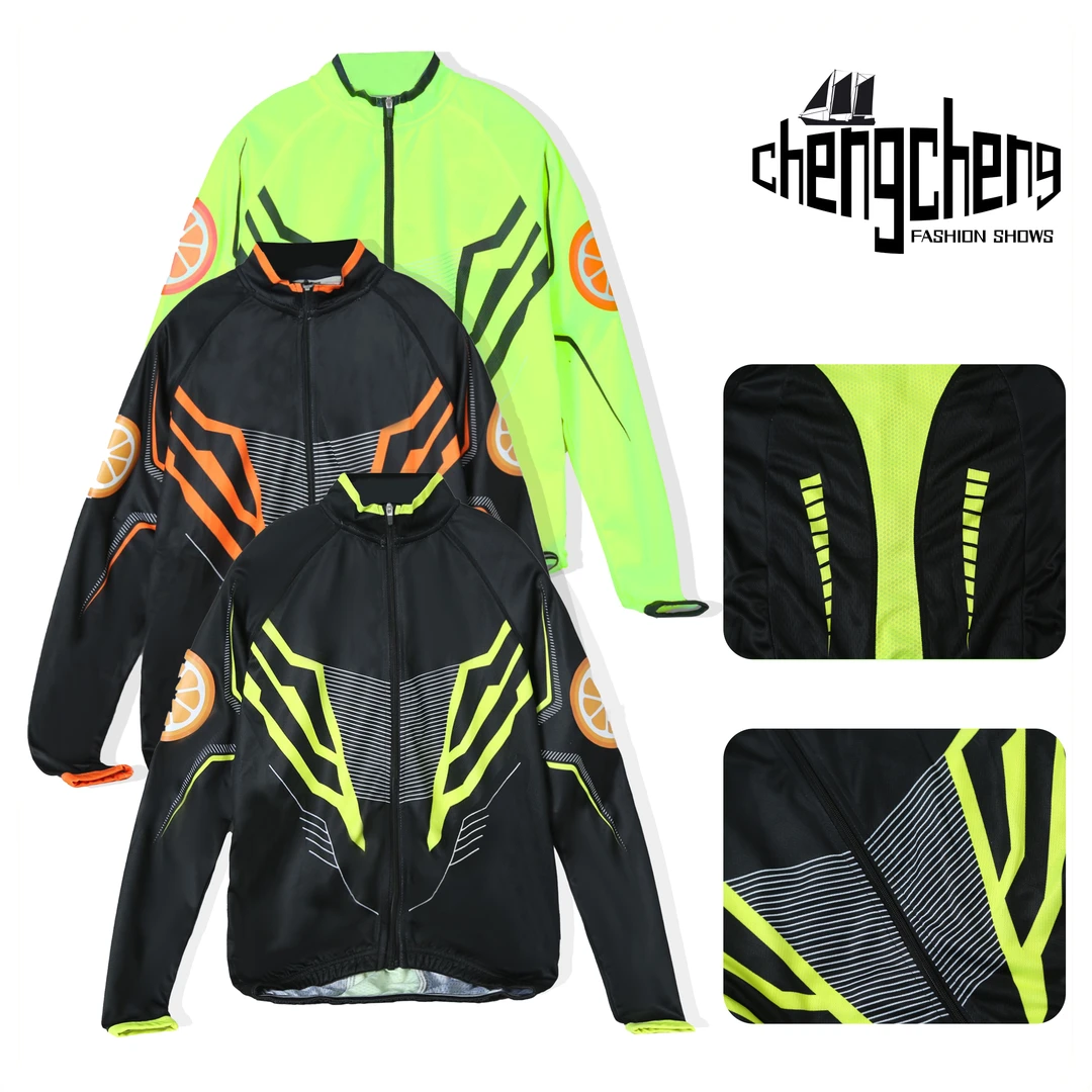 女士时尚骑行春秋夏户外防晒拼接运动青少年立领修身透气PA-N265