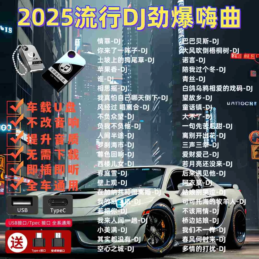 2025无损柏林之声音质车载u盘华语歌曲通用即插即用经典粤语DJ