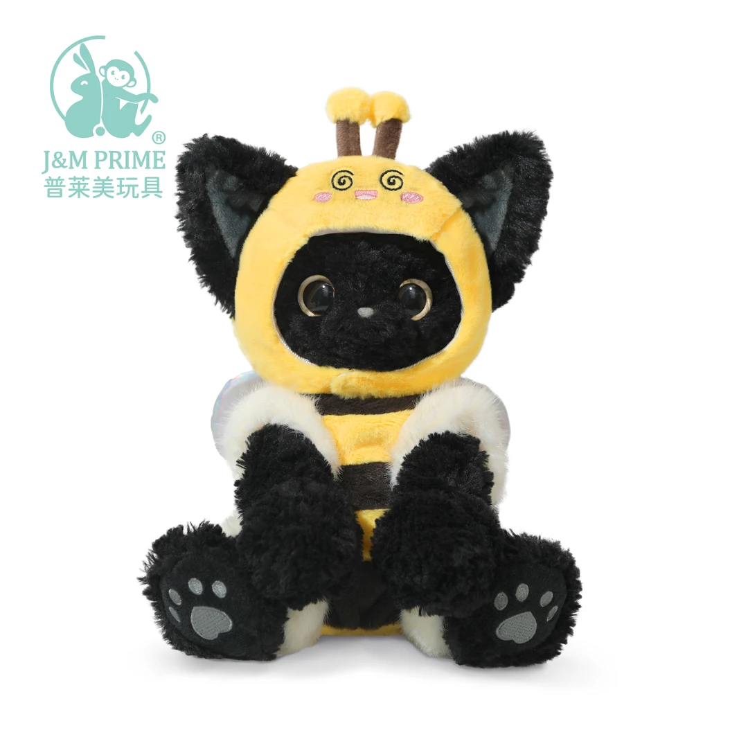 J&M PRIME普莱美裁缝系列小蜜蜂毛茸蜜糖玩偶头套娃衣玩具配件