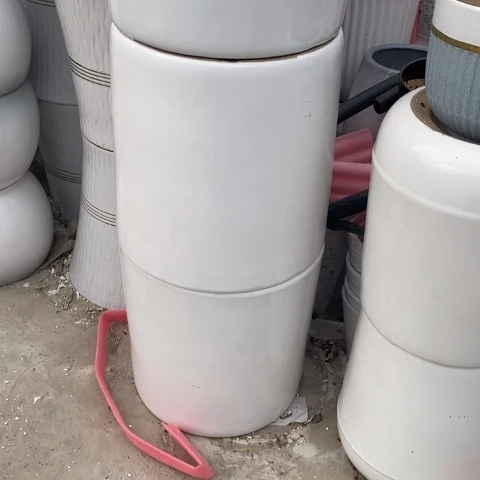 低腰白圆柱特大 口38/38