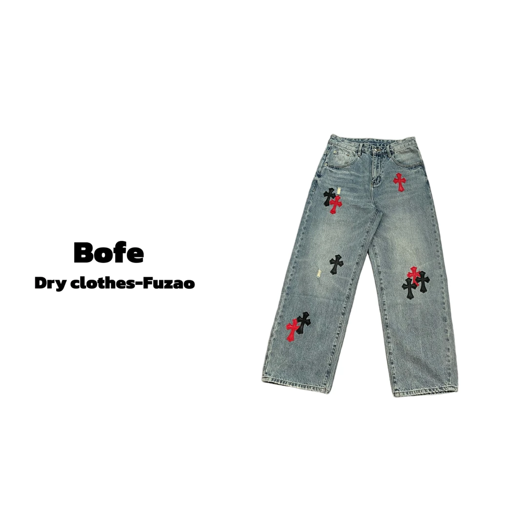 【6739】克罗家蓝色牛仔裤