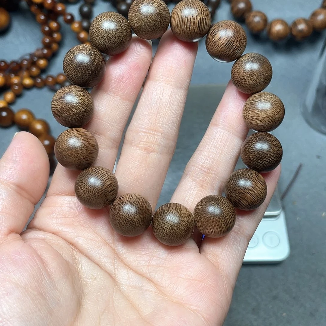 沉香手串芽庄白棋1.5