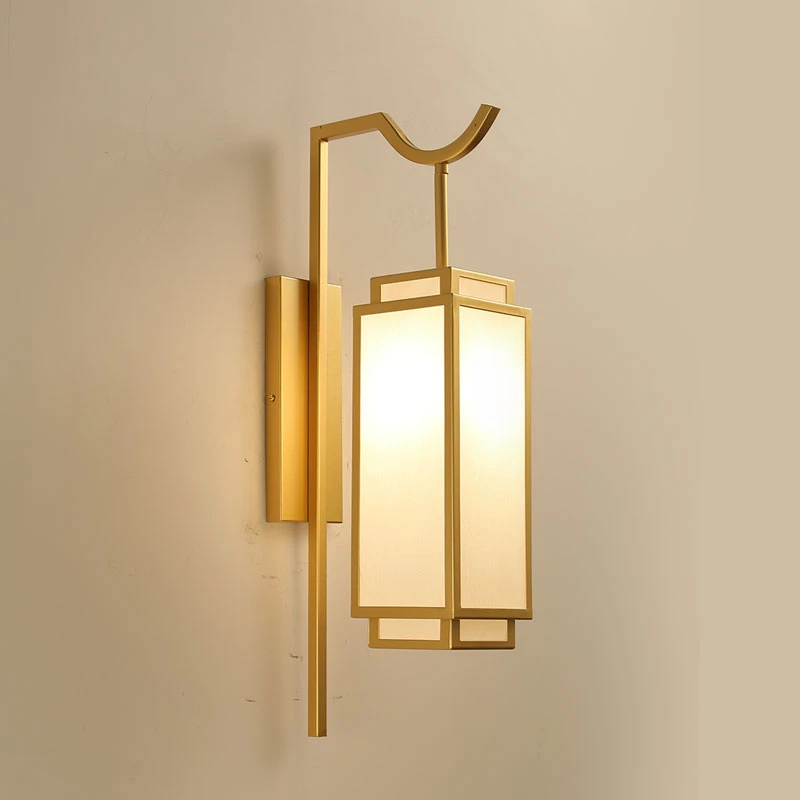 德力西照明新中式壁灯过道走廊灯中国风玄关楼梯卧室床头灯客厅背