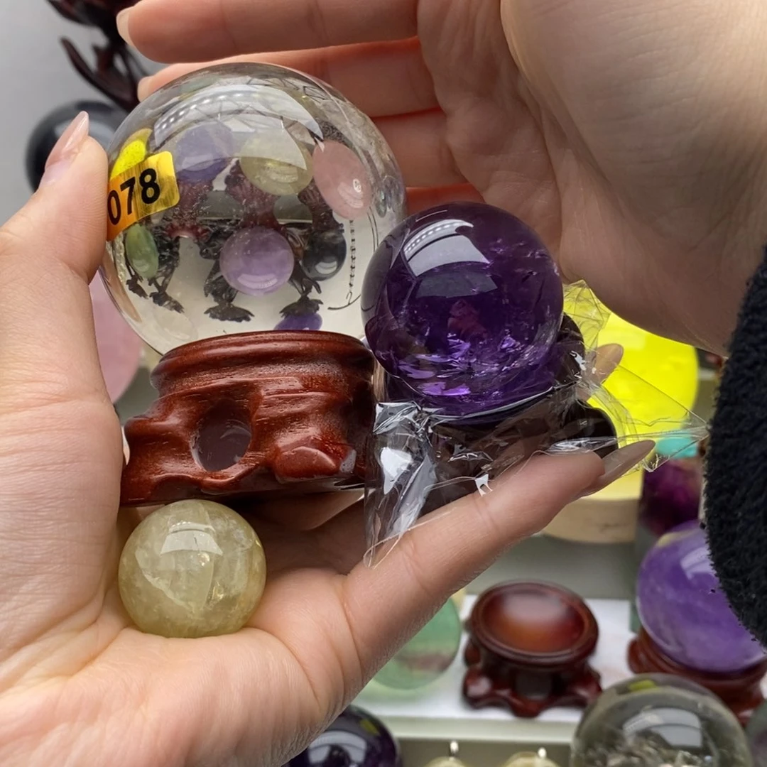 水晶珠宝半成品未镶嵌球*水晶5