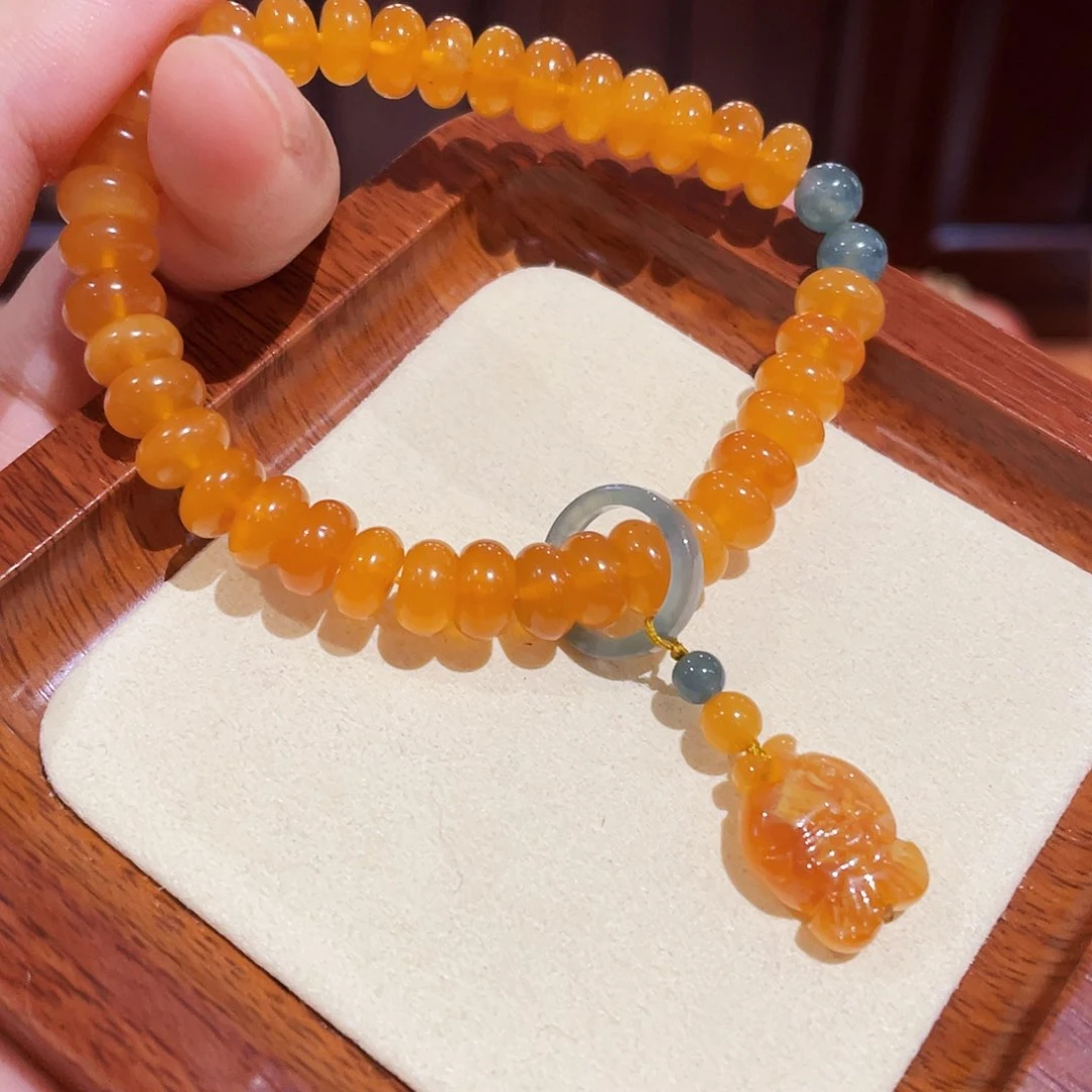 蜜蜡手链未镶嵌手串