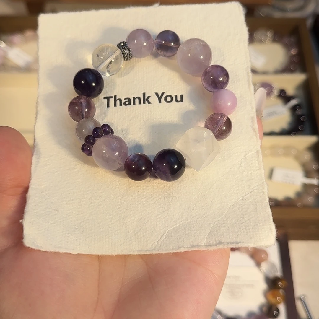 水晶手链合金天然水晶手串