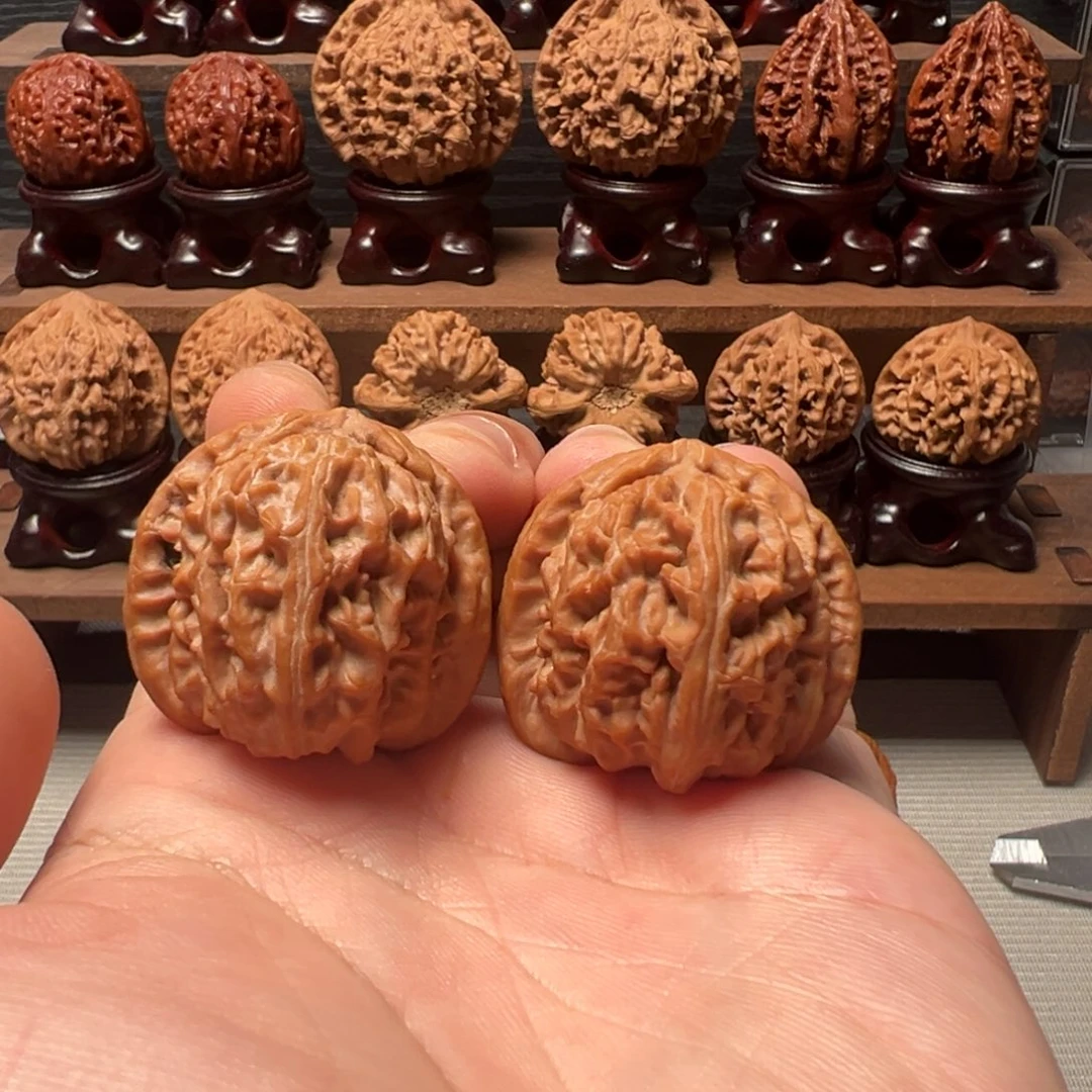 把件文玩核桃35白狮子