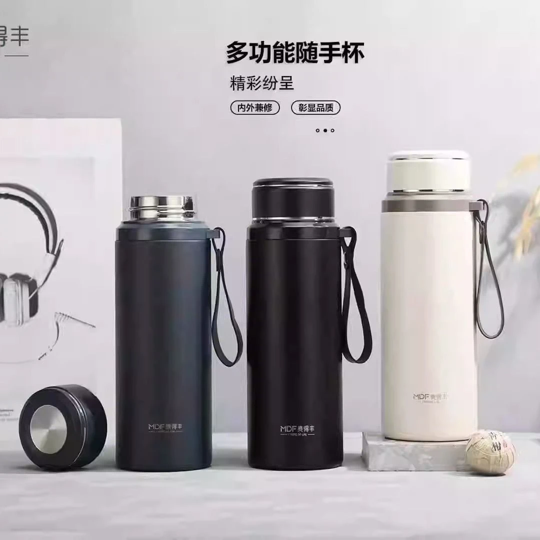 麦得丰保温杯304不锈钢真空户外便携商务办公水杯子团购定制印字