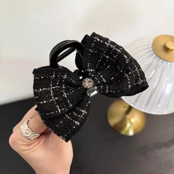 复古港风女法式抓夹少女风发夹气质鲨鱼夹边夹顶夹