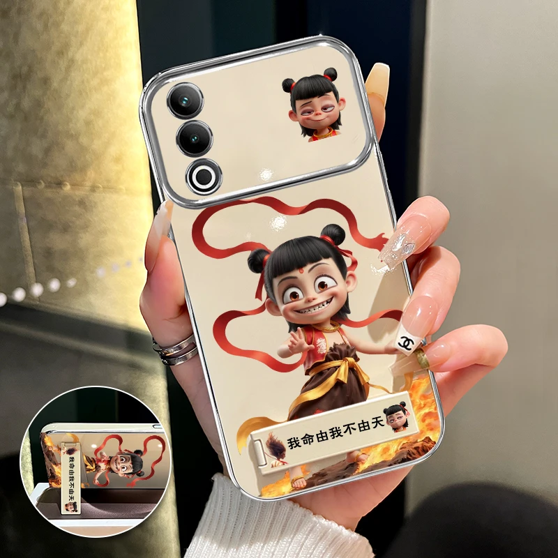 适用oppoA3活力版哪吒手机壳大视窗创意全包个性防摔卡通网红女款