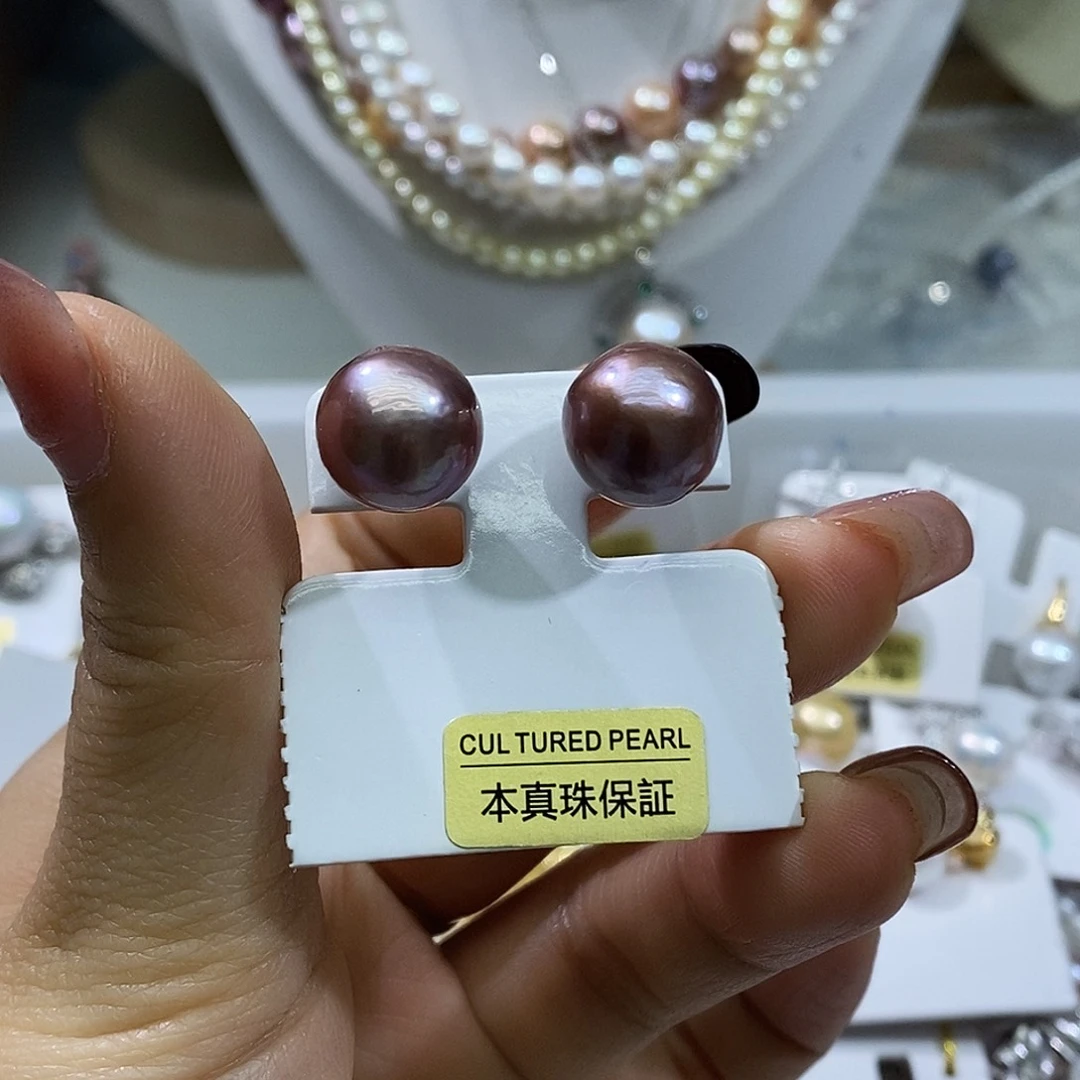 淡水珍珠吊坠银S925镶嵌