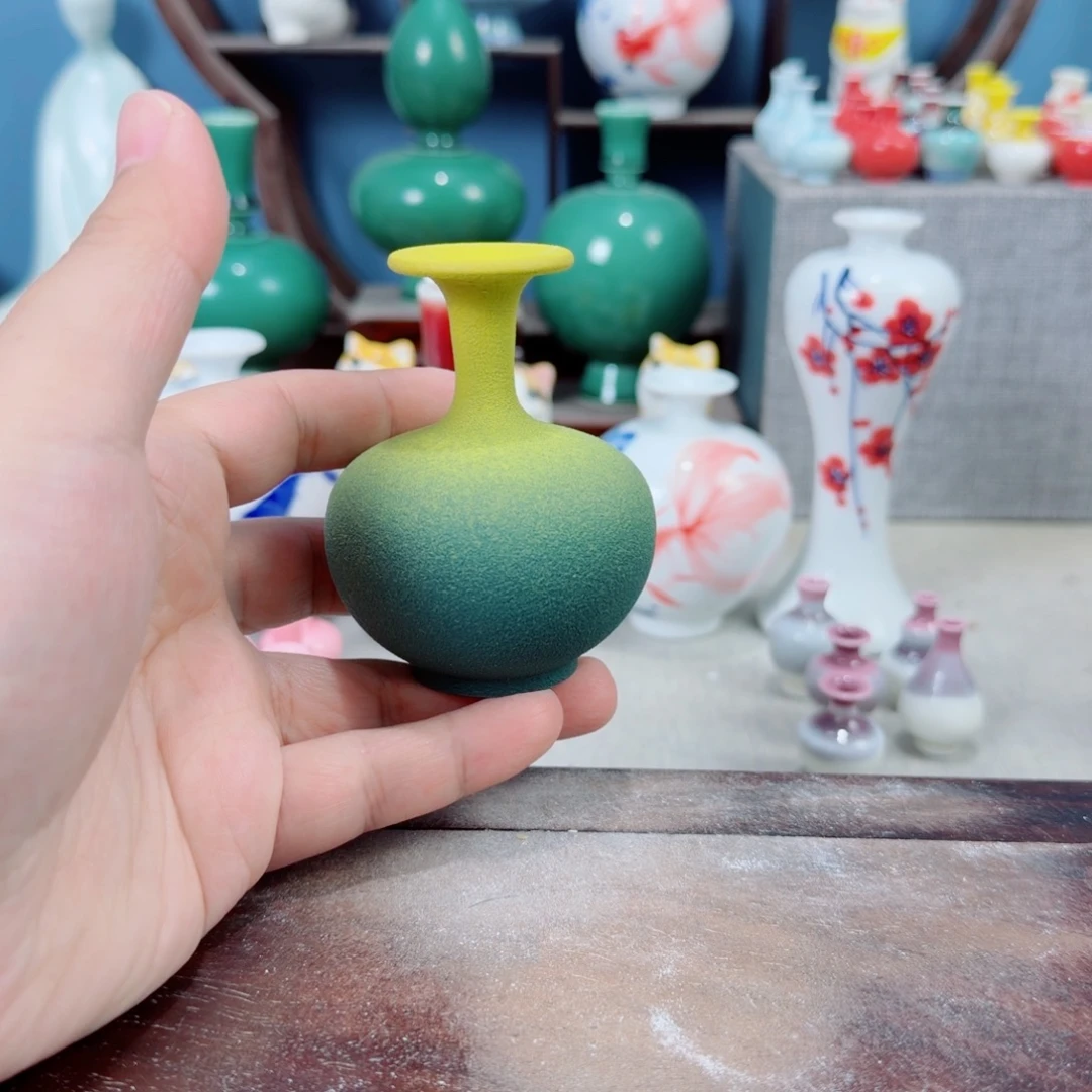陶瓷手工小花器摆件