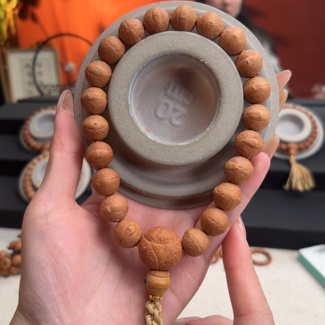 手串凤眼菩提13mm铁籽单圈素串