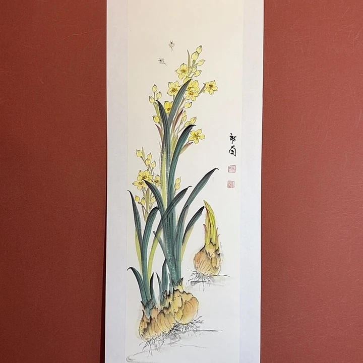 国画听兰老师花鸟