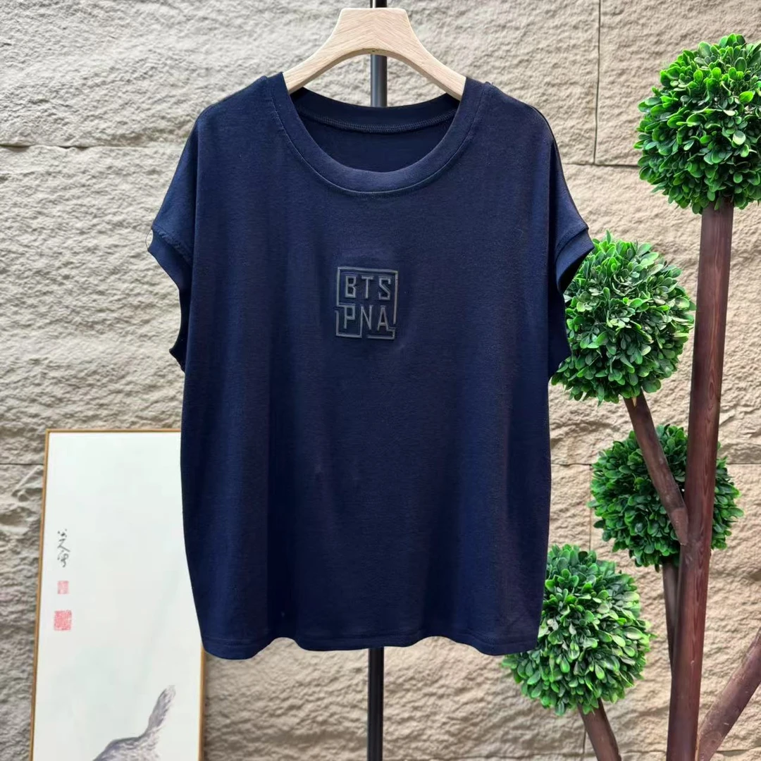 13653新款夏季休闲减龄百搭简约清爽T恤