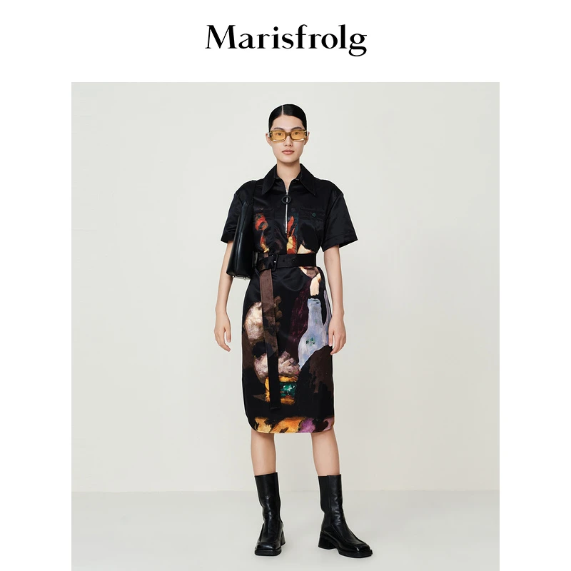 【达人专享】Marisfrolg玛丝菲尔连衣裙A1BW30946