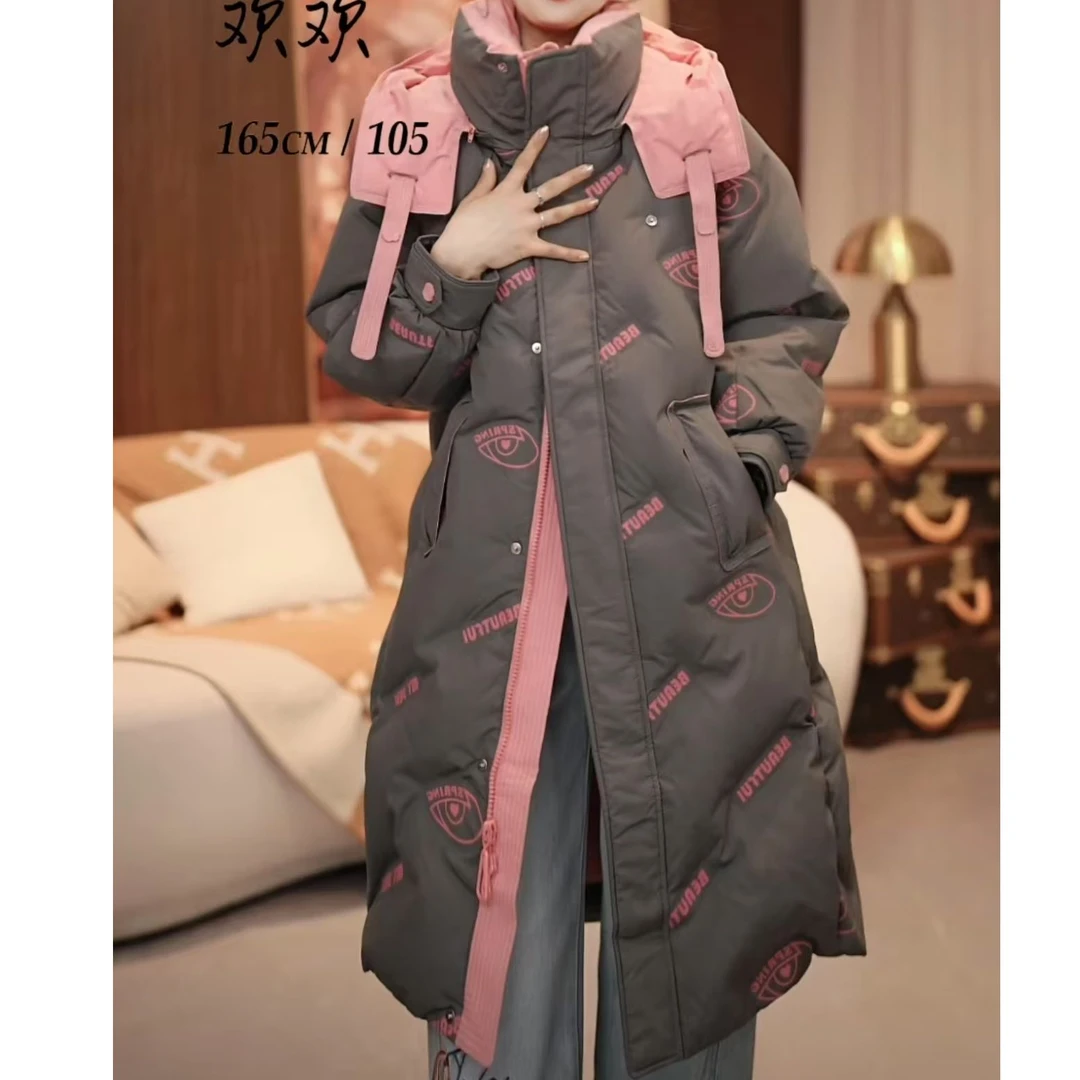 2025年新款长款连帽羽绒服H106YR01D31198