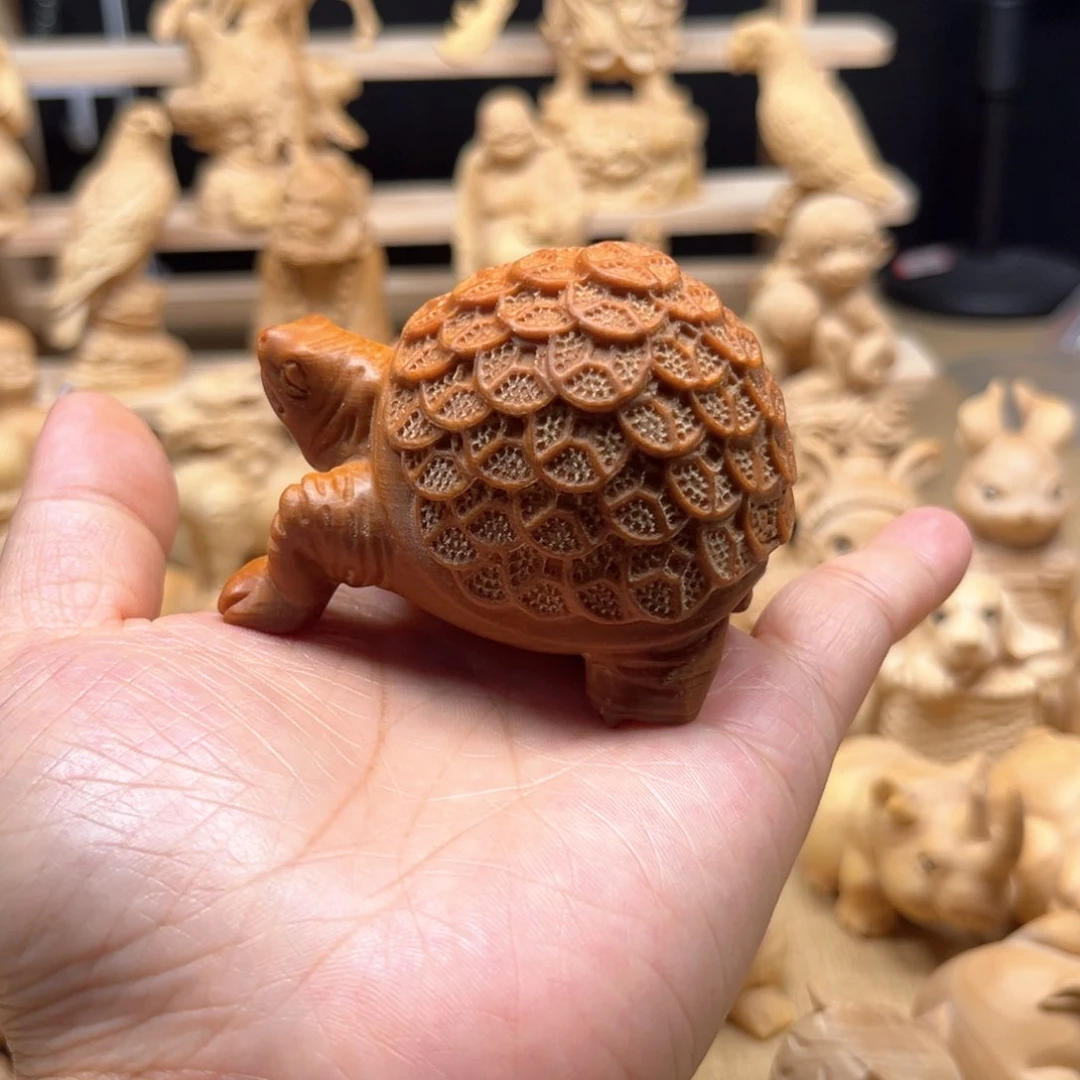 黄杨木崖柏金钱龟