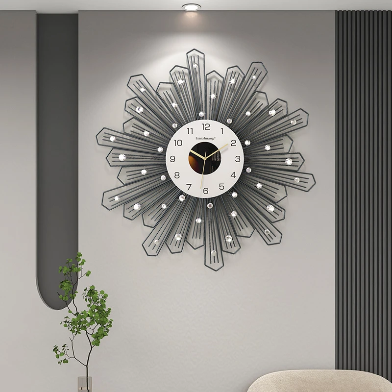 水晶之恋--美居一刻装饰挂钟客厅餐厅静音家用钟表时钟墙上挂表