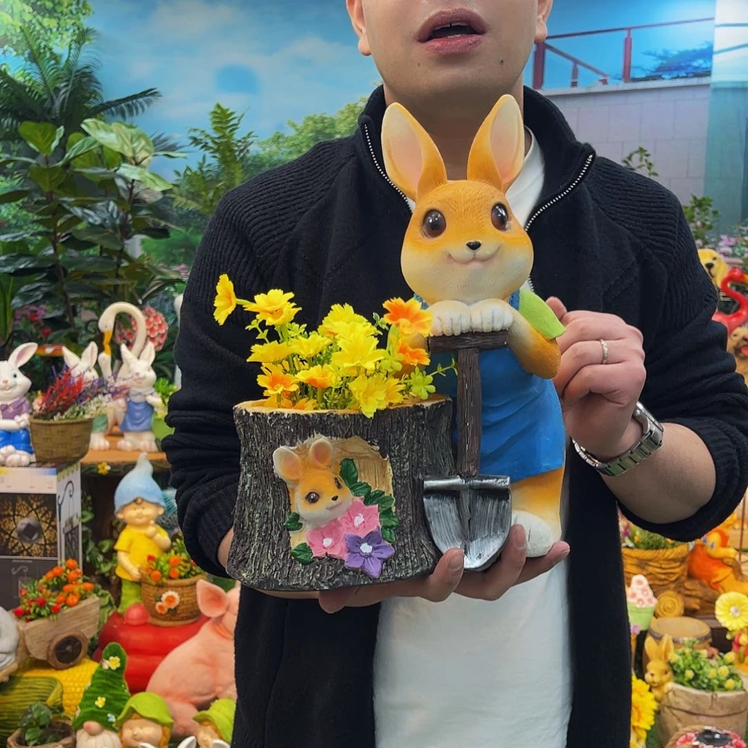 红陶花园庭院摆件